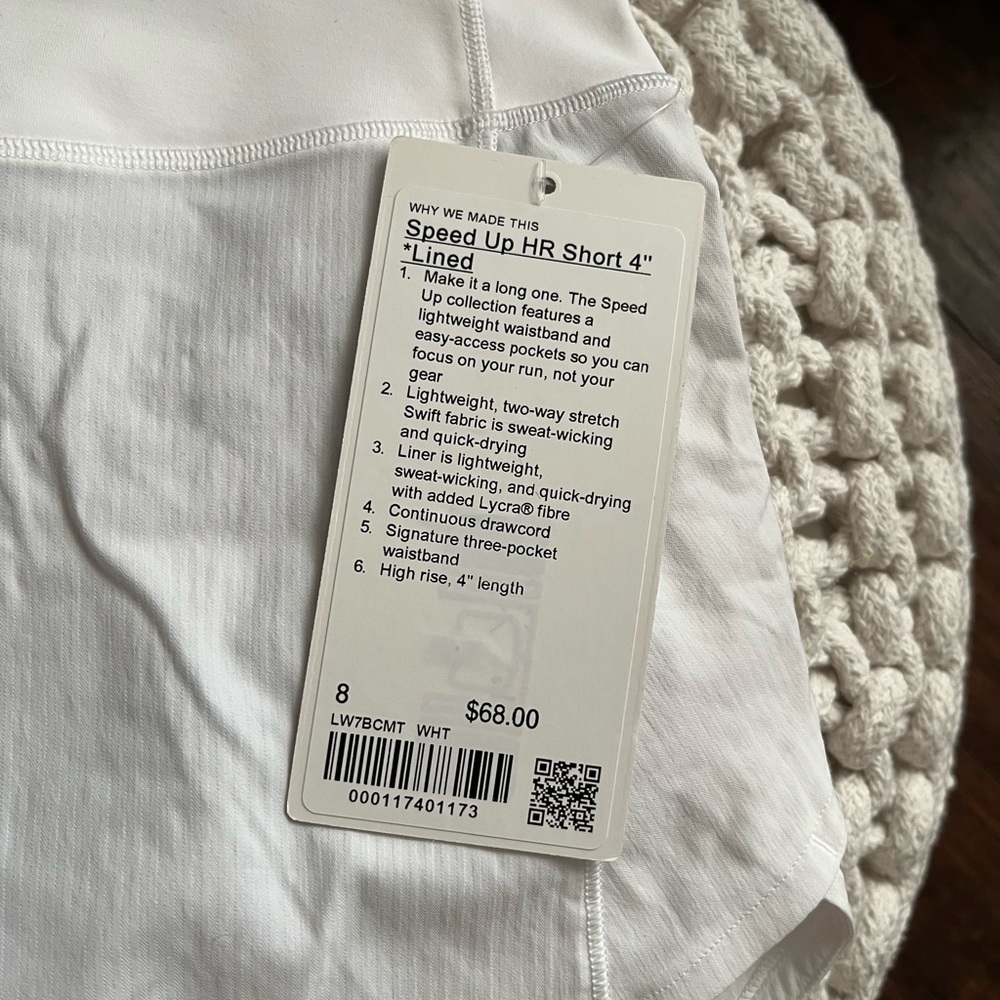 NWT Lululemon Speed Up HR 4” Athletic Shorts - Picture 2 of 3